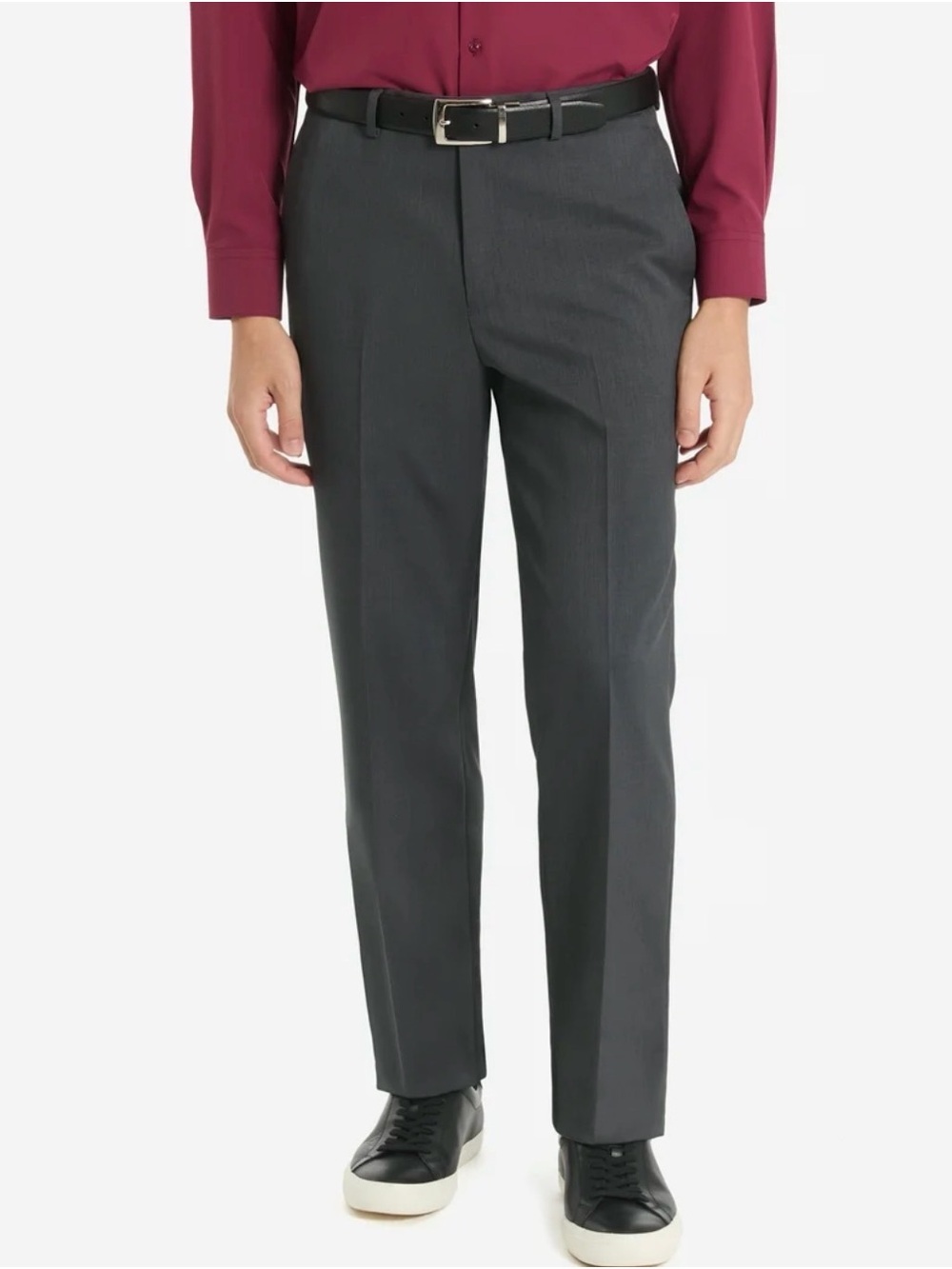 Men's grey Dress Pants - Classic Straight Fit
